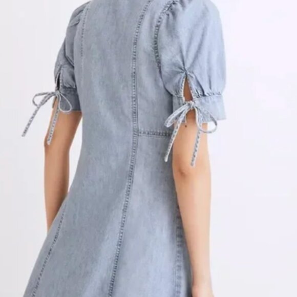 Madewell Button-Front Mini Dress: TENCEL™ Denim Edition - Picture 2 of 2